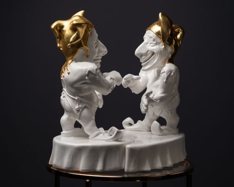 Statuette The Twisted Gemini With Gold