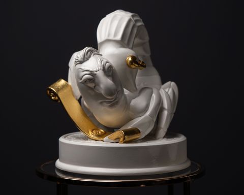 Statuette “Mysterious Scorpio with Gold”