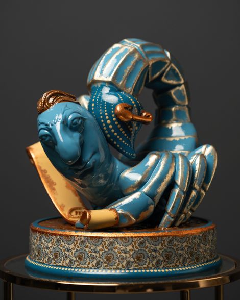 Statuette Scorpio - Blue Masquerade