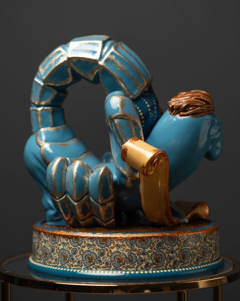 Statuette Scorpio - Blue Masquerade