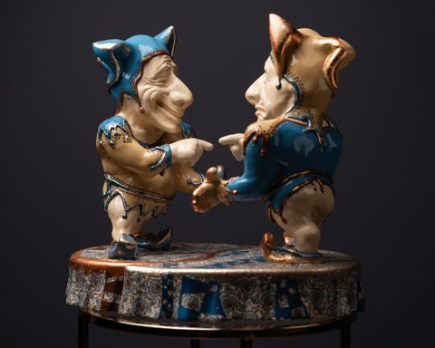 Statuette Gemini – Blue Masquerade