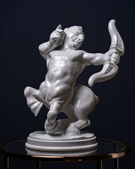 White Statuette Sagittarius