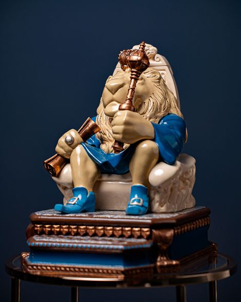 Statuette Leo – Blue Masquerade