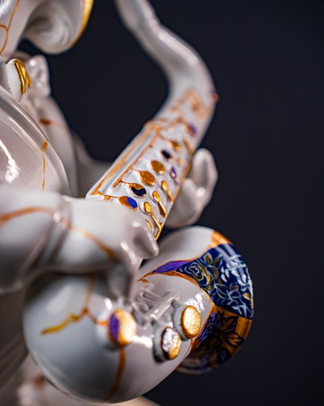 Statuette Capricorn – Zodiac Kintsugi