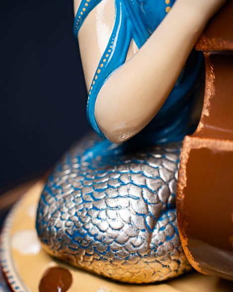 Statuette “Musical Virgo" Blue Masquerade