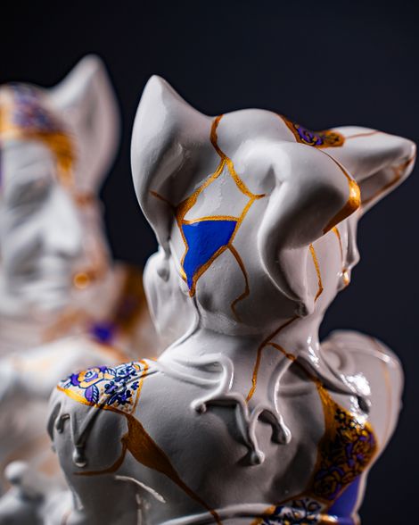 Statuette Gemini – Zodiac Kintsugi