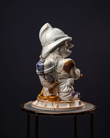 Statuette Aquarius – Zodiac Kintsugi