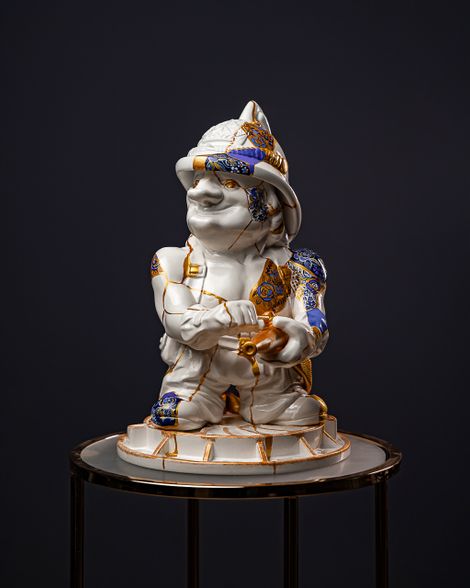 Statuette Aquarius – Zodiac Kintsugi