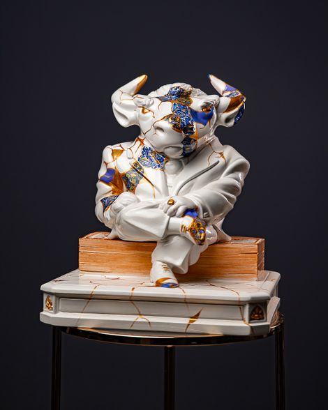 Statuette Taurus – Zodiac Kintsugi