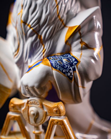 Statuette Libra – Zodiac Kintsugi