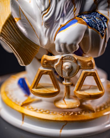 Statuette Libra – Zodiac Kintsugi