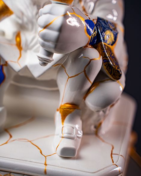 Statuette Leo – Zodiac Kintsugi