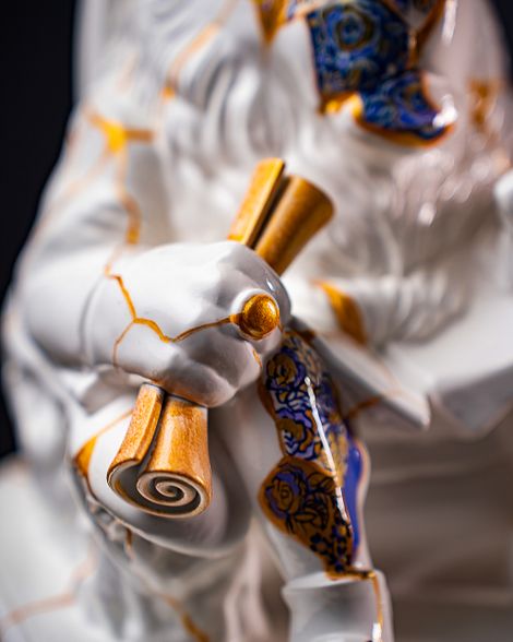 Statuette Leo – Zodiac Kintsugi