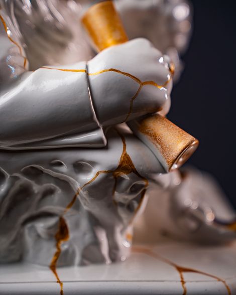 Statuette Leo – Zodiac Kintsugi