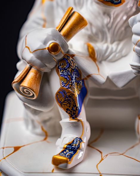 Statuette Leo – Zodiac Kintsugi