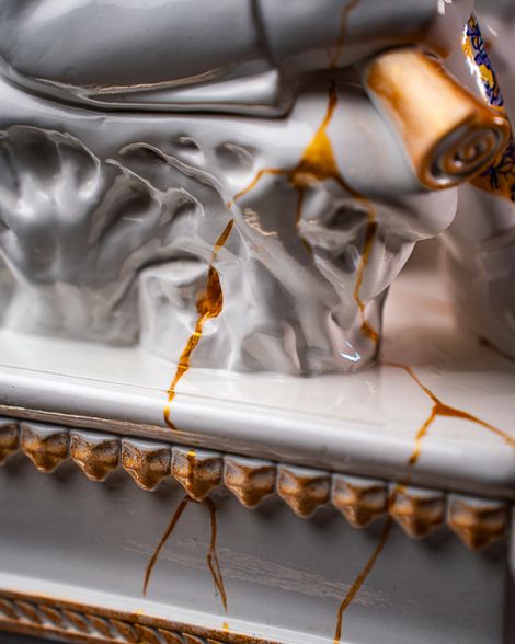 Statuette Leo – Zodiac Kintsugi