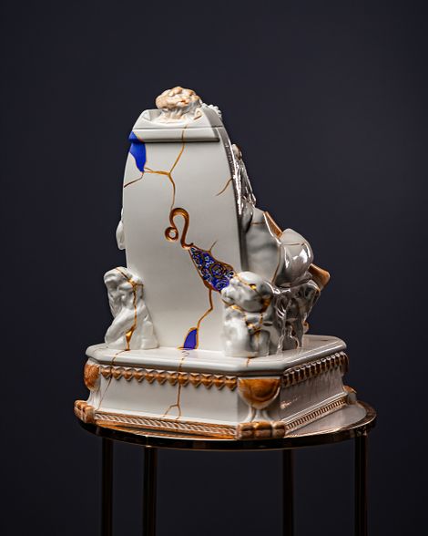 Statuette Leo – Zodiac Kintsugi