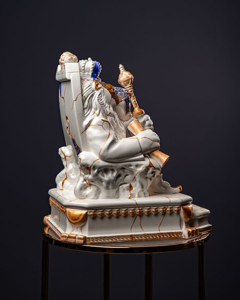 Statuette Leo – Zodiac Kintsugi