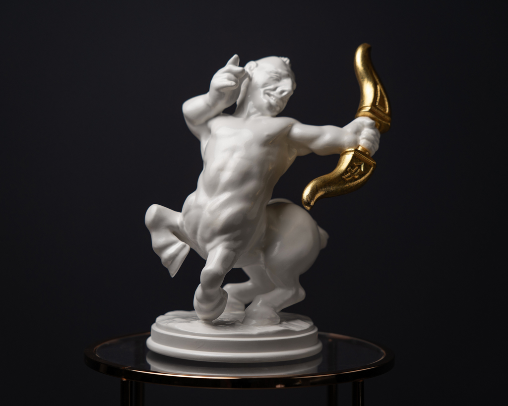 Statuette “Untamed Sagittarius with Gold”