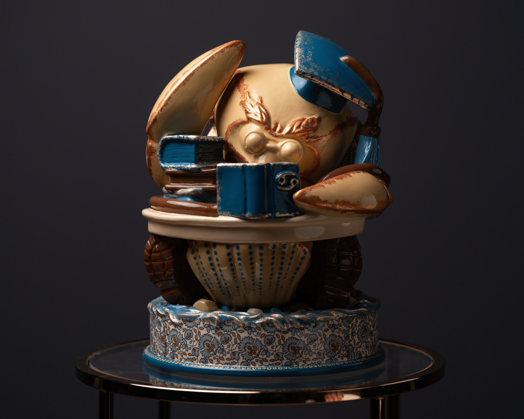 Statuette Cancer – Blue Masquerade