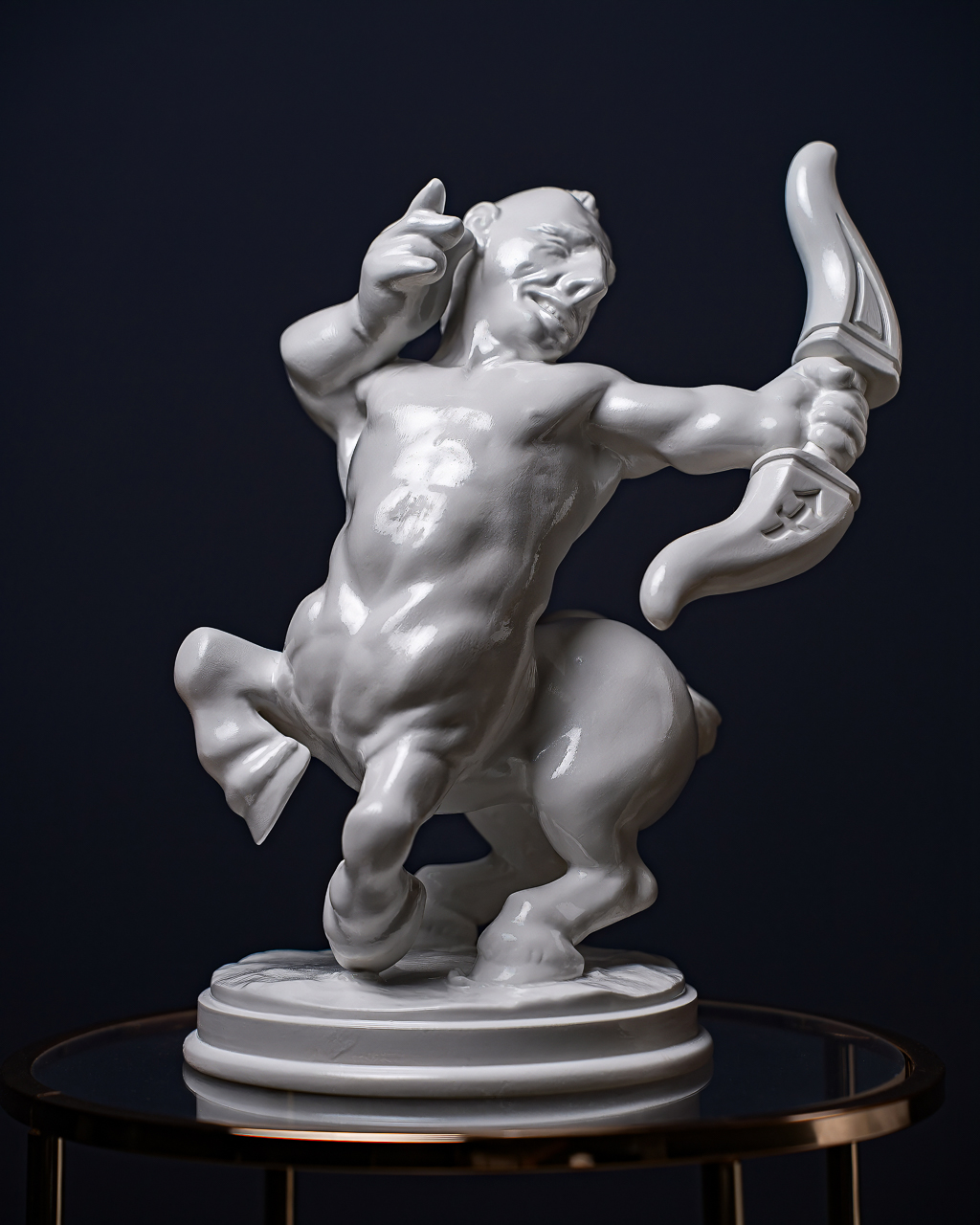 White Statuette Sagittarius