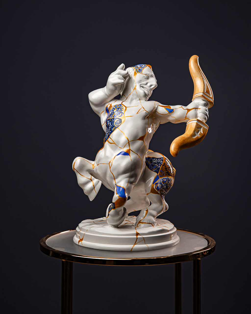 Statuette Sagittarius — Zodiac Kintsugi