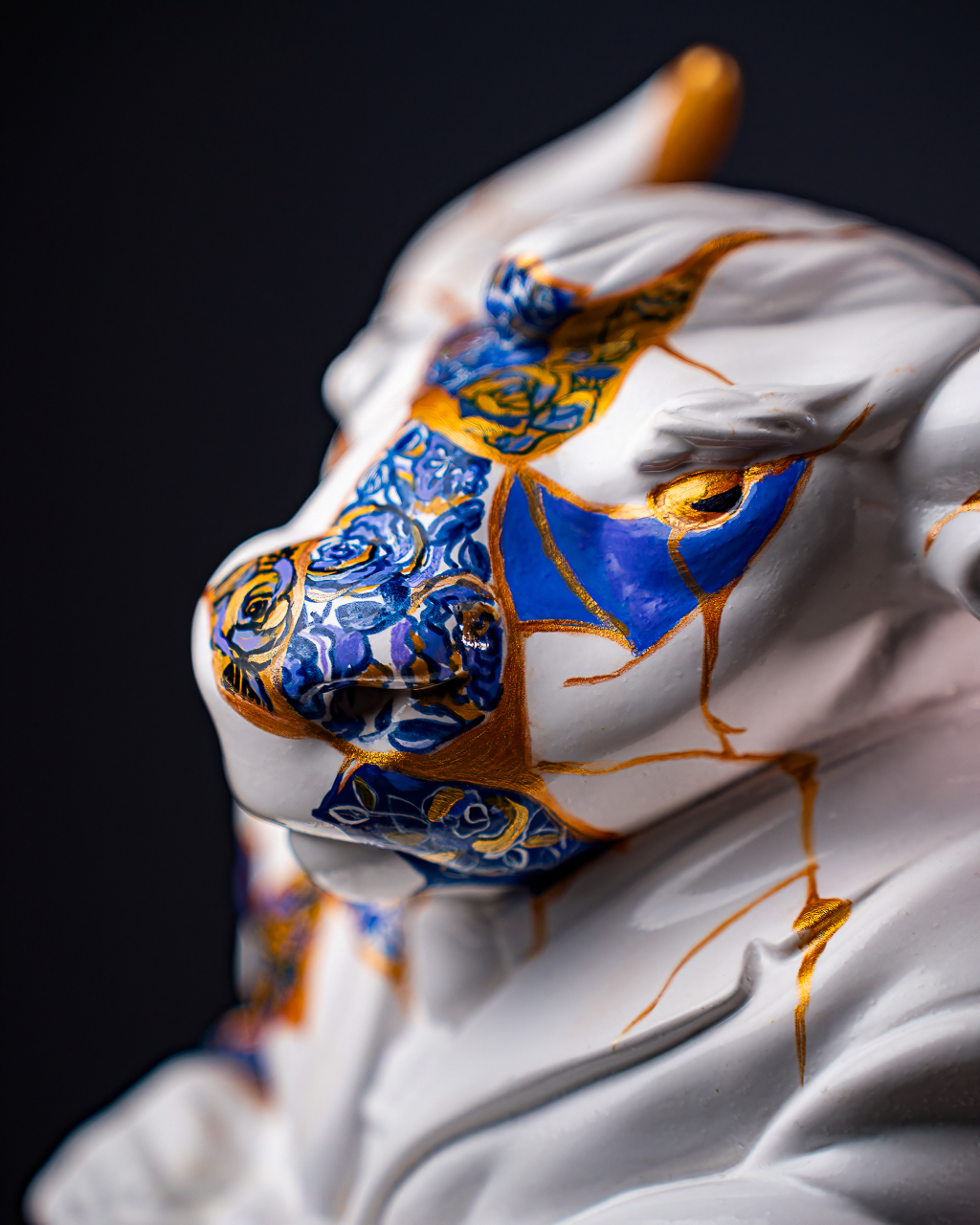 Statuette Taurus – Zodiac Kintsugi