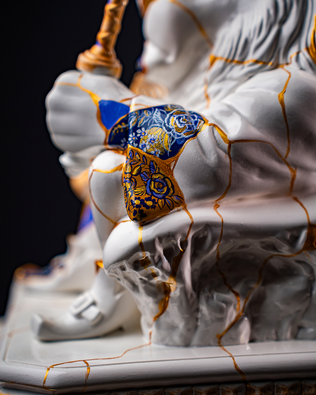 Statuette Leo – Zodiac Kintsugi