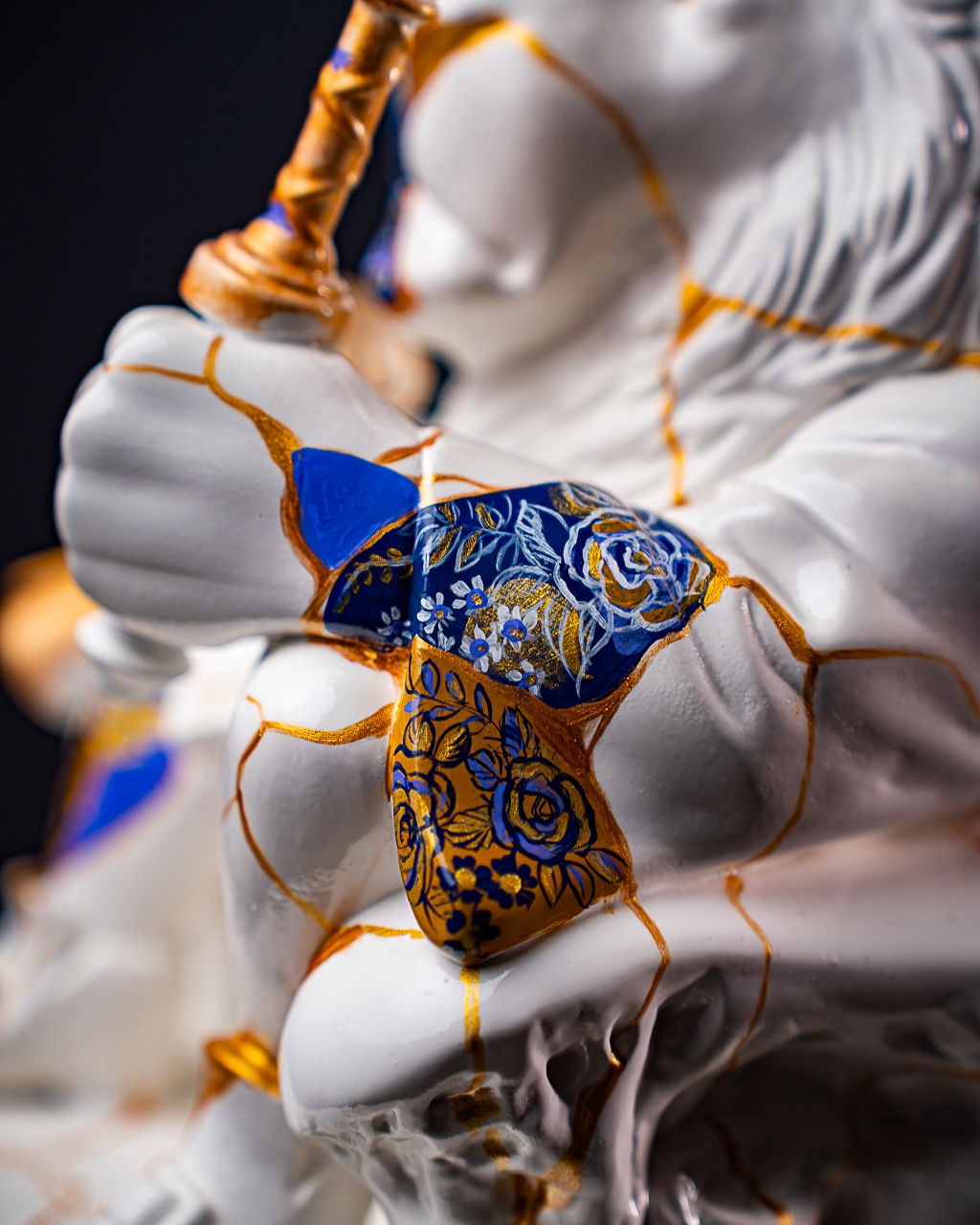 Statuette Leo – Zodiac Kintsugi