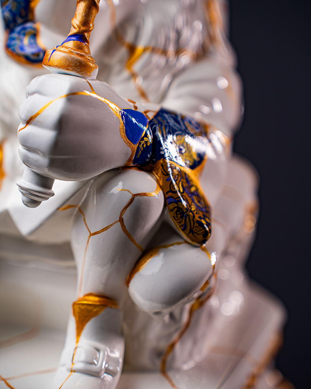 Statuette Leo – Zodiac Kintsugi