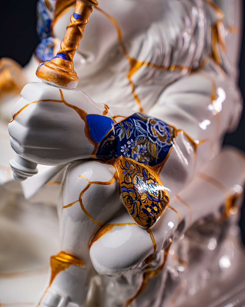 Statuette Leo – Zodiac Kintsugi