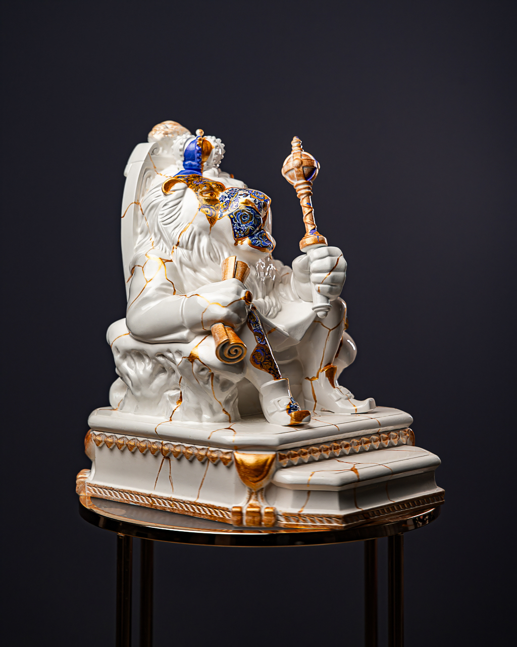 Statuette Leo – Zodiac Kintsugi