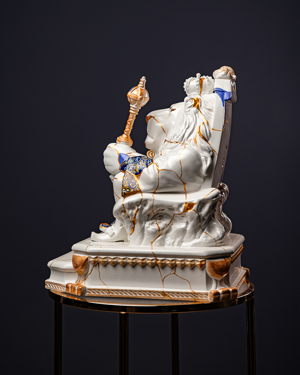 Statuette Leo – Zodiac Kintsugi