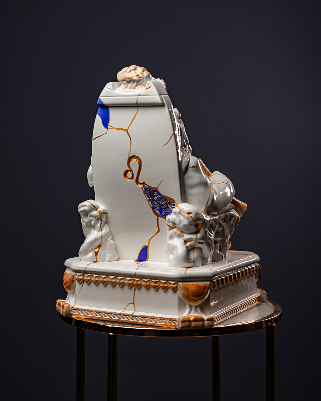 Statuette Leo – Zodiac Kintsugi